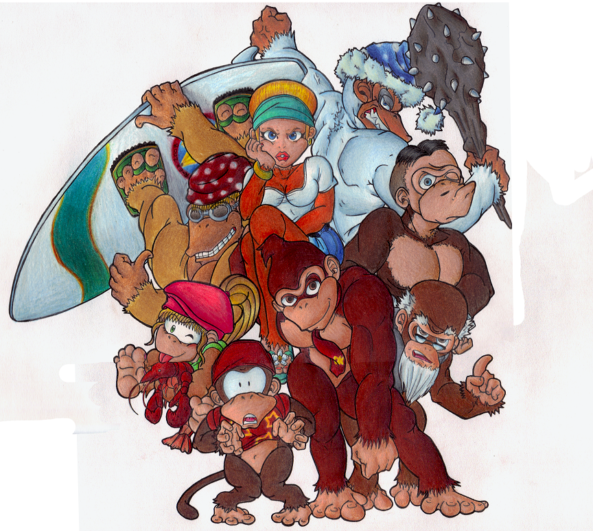 pix Donkey Kong Fan Art banana slamma by random explosion on