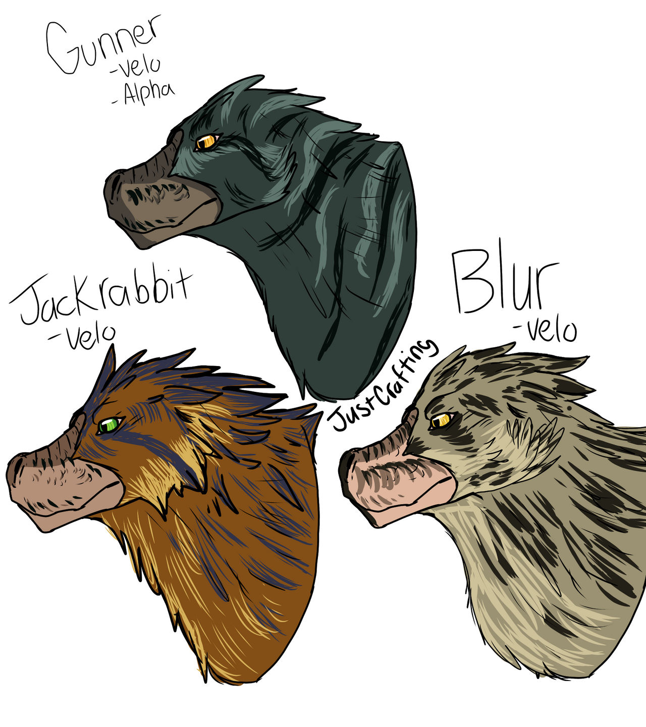 Velociraptor Pack by JustCrafting on DeviantArt