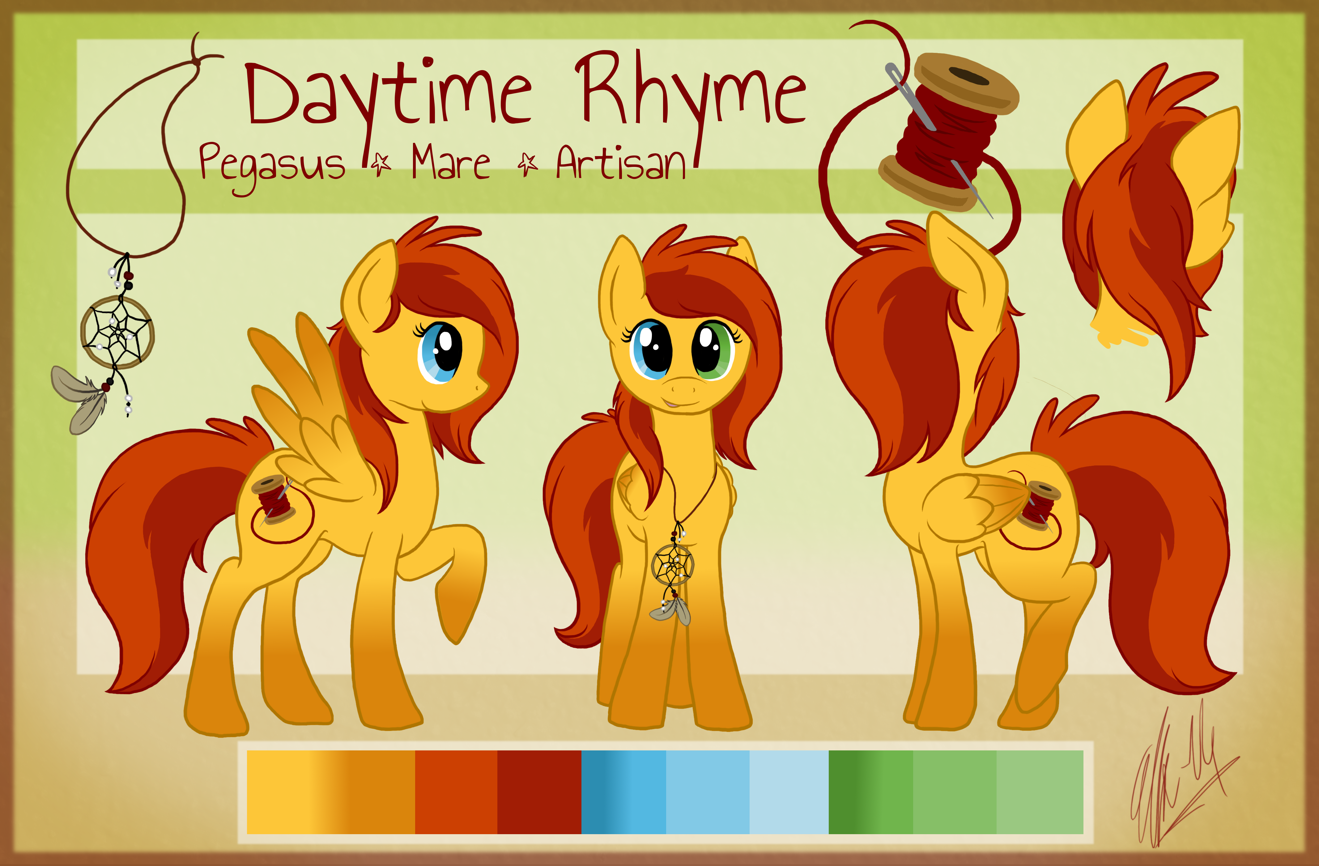 Daytime Rhyme ref sheet (Ponysona)