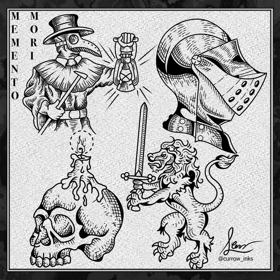 Medieval engraving tattoo designs by Currowinks on DeviantArt