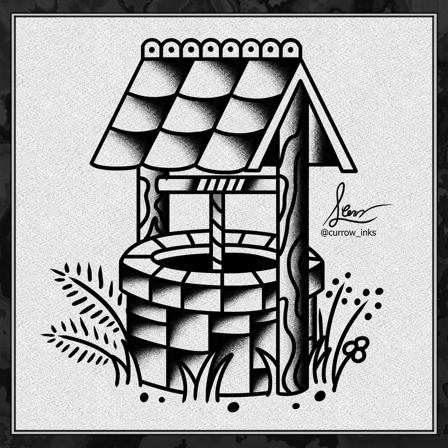 Well tattoo design by Currowinks on DeviantArt