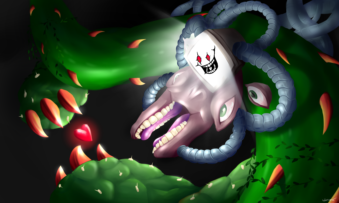 Undertale Flowey The Flower Boss By Lady Yuna7 On Deviantart