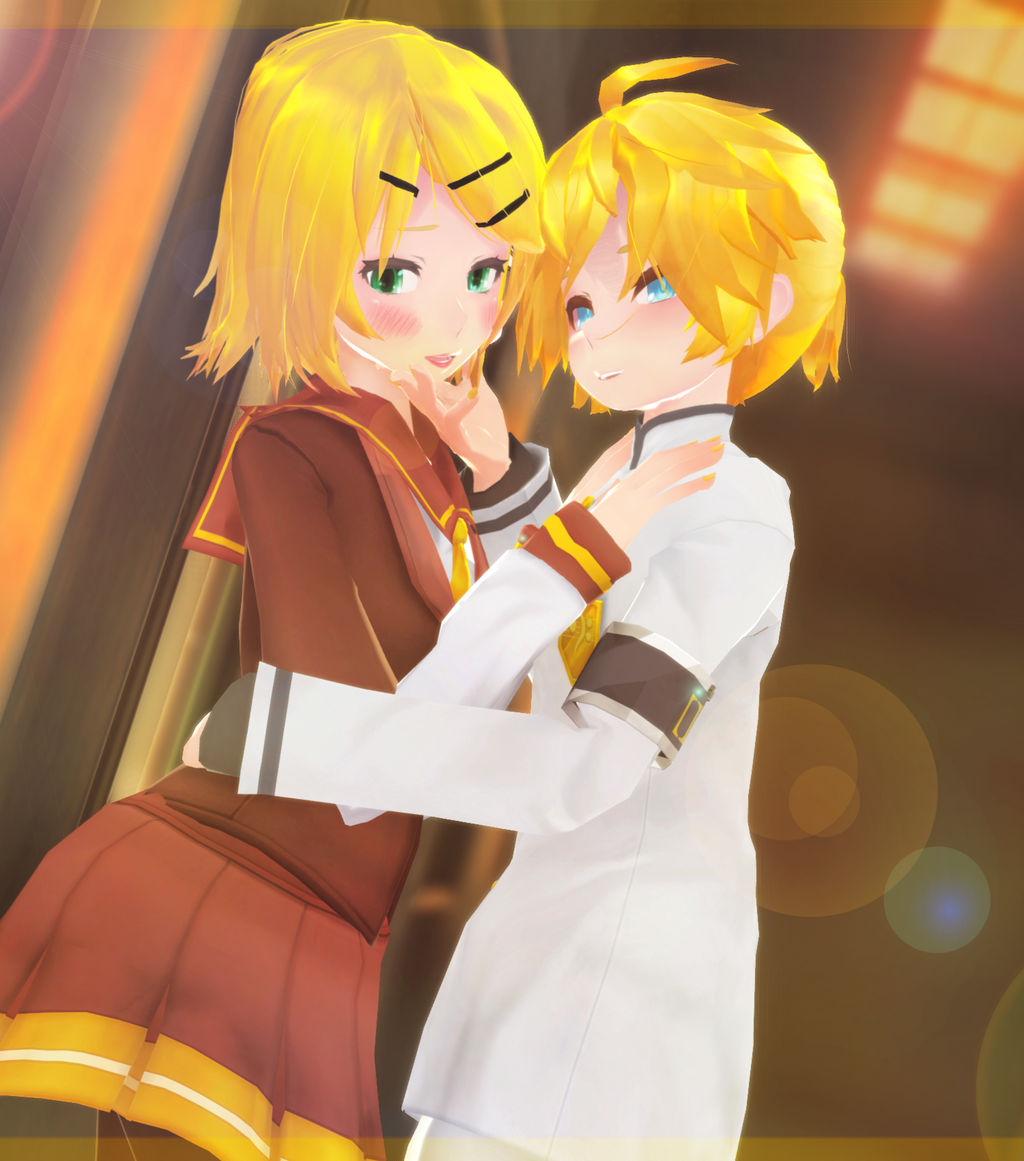 [MMDxPhotoshop] -Rin and Len-