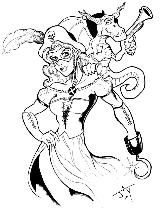 Kitty Pyrate and Lockheed by Jayson-kretzer