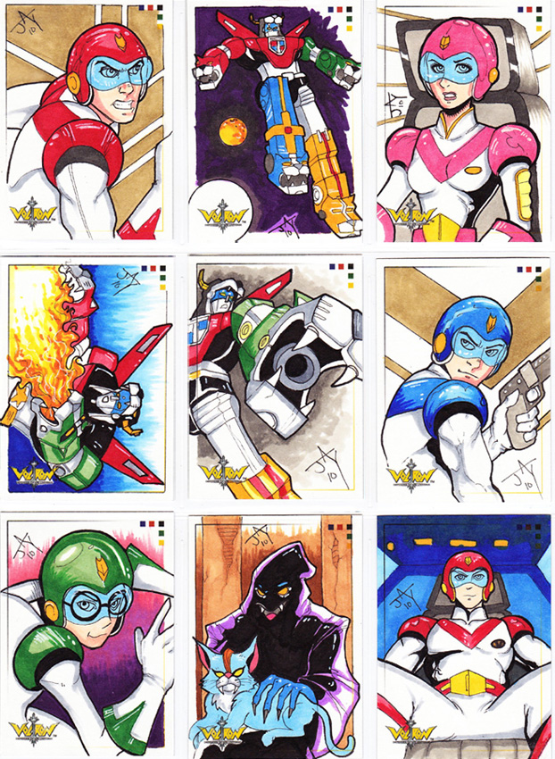Voltron Sketch Cards by Jayson-kretzer