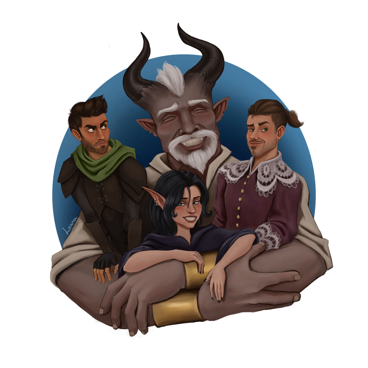 Dnd Point Group Example DnD group commission! by ArtsyLeana on DeviantArt