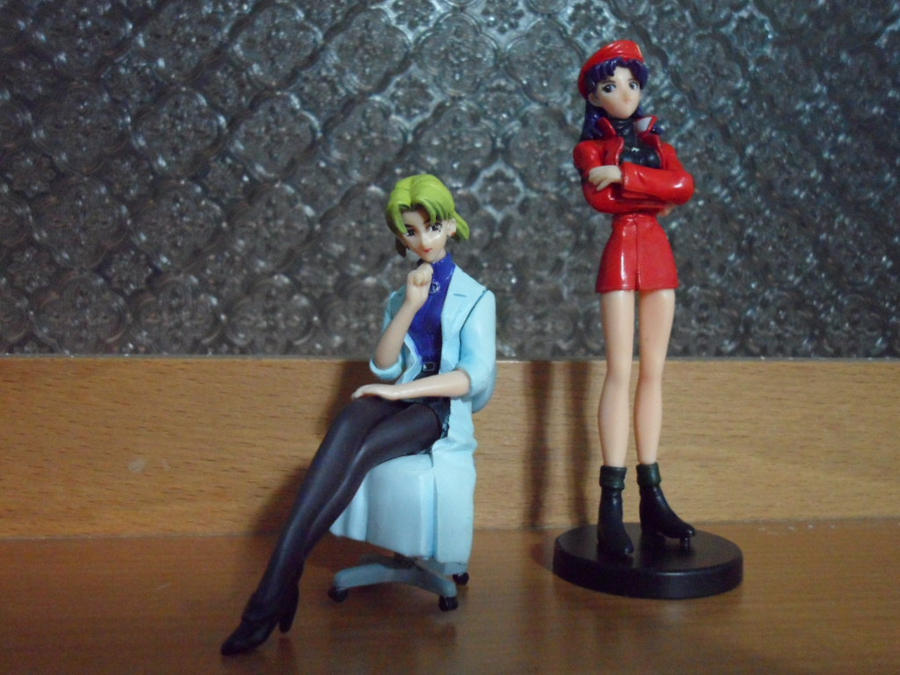 Misato Katsuragi and Ritsuko Akagi