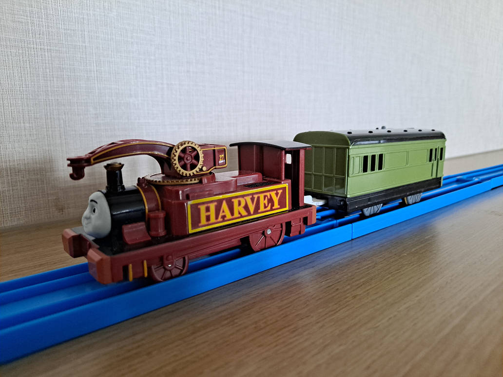 Harvey with Works Unit Coach (TOMY) by ThomasAnime on DeviantArt