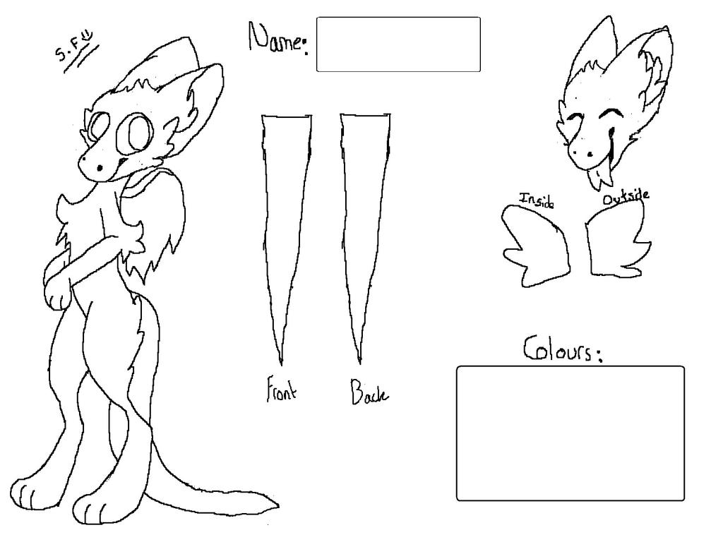 Angel Dragon Reference Sheet Template by SmileyFurry on DeviantArt