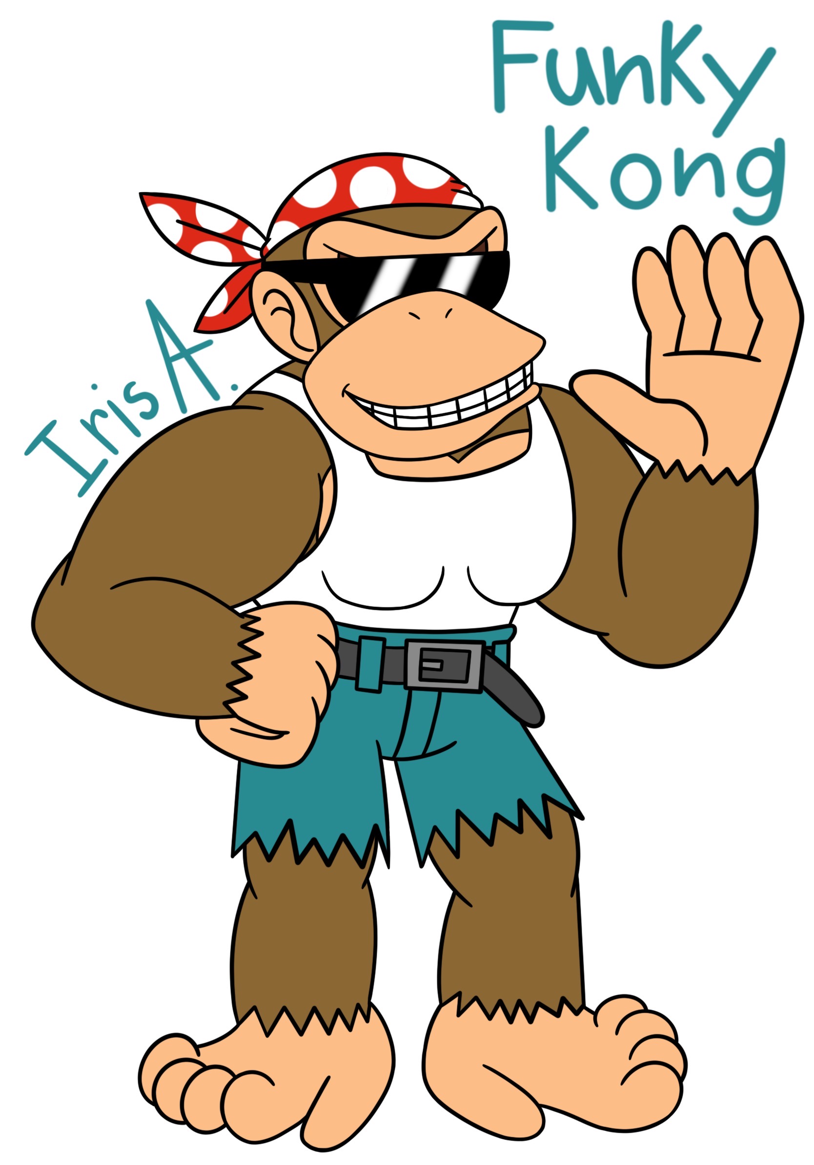 Funky Kong by IrisAcevesAndFriends on DeviantArt