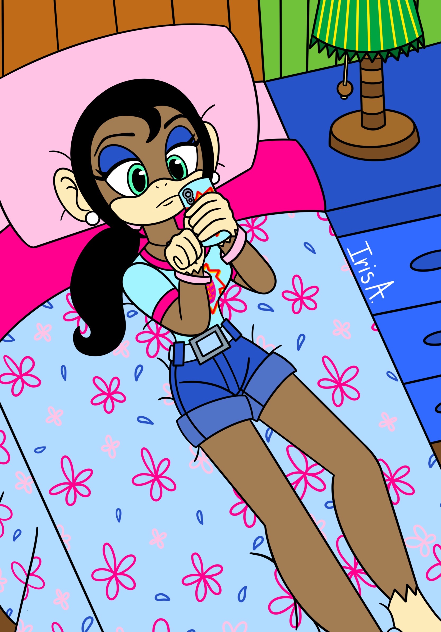 Deviantart Red Texting Texting in my room by IrisAcevesAndFriends on DeviantArt