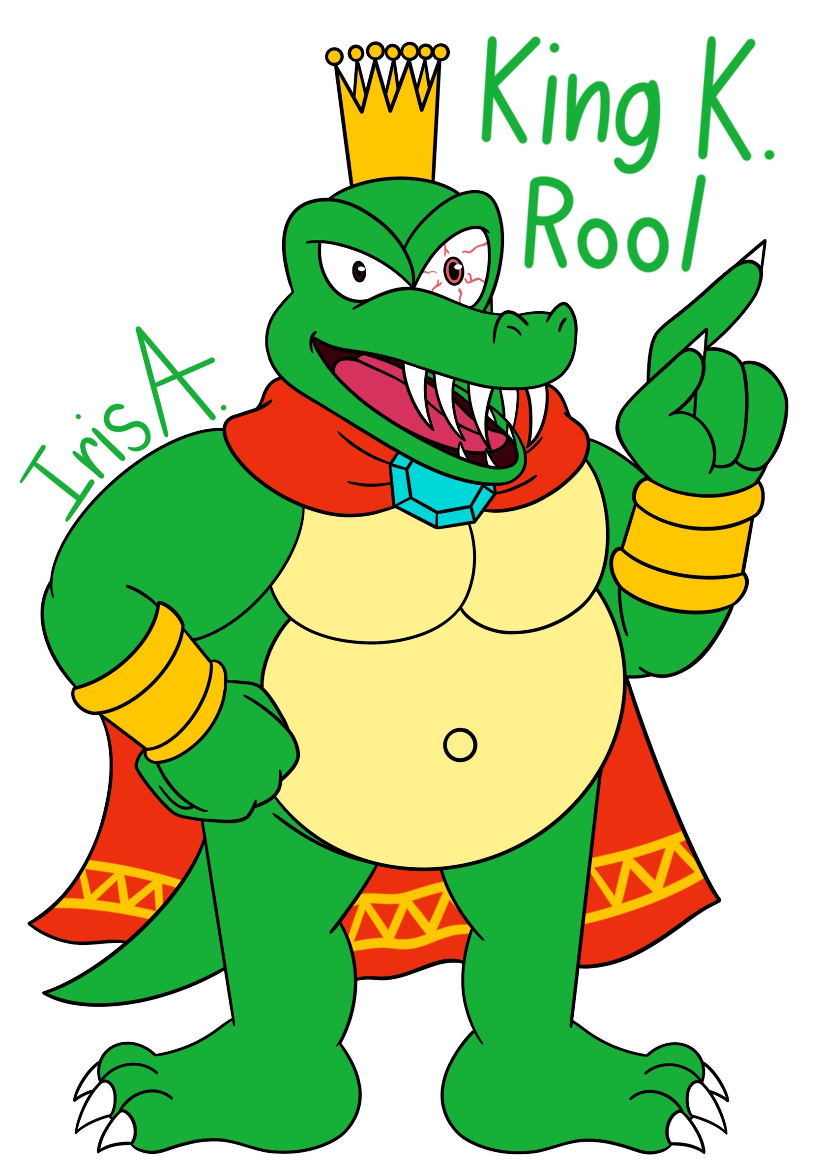 King R Rool Human King K. Rool by IrisAcevesAndFriends on DeviantArt