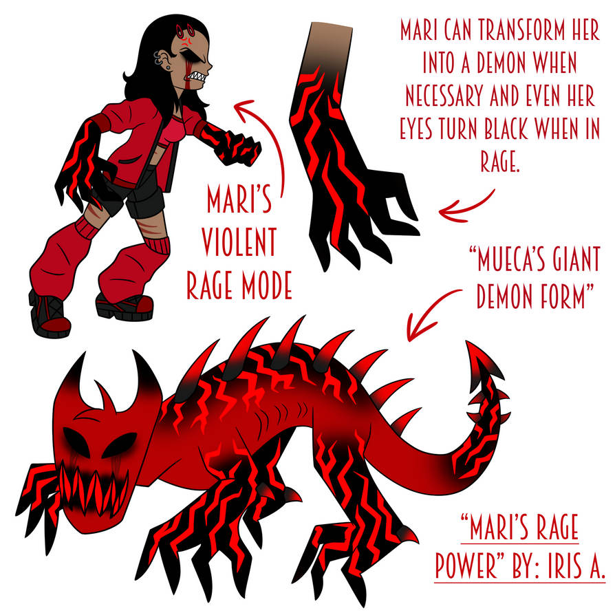 Mari s Rage Power by IrisAcevesAndFriends on DeviantArt