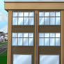 Side of school fully rendered