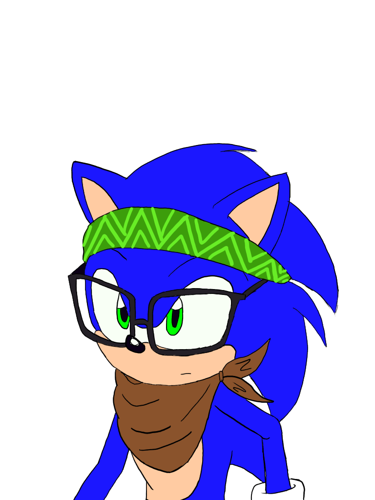 Sonic wearing glasses by SonicProBoom101 on DeviantArt