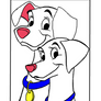 101 Dalmatians Base002- Perdita and Pongo