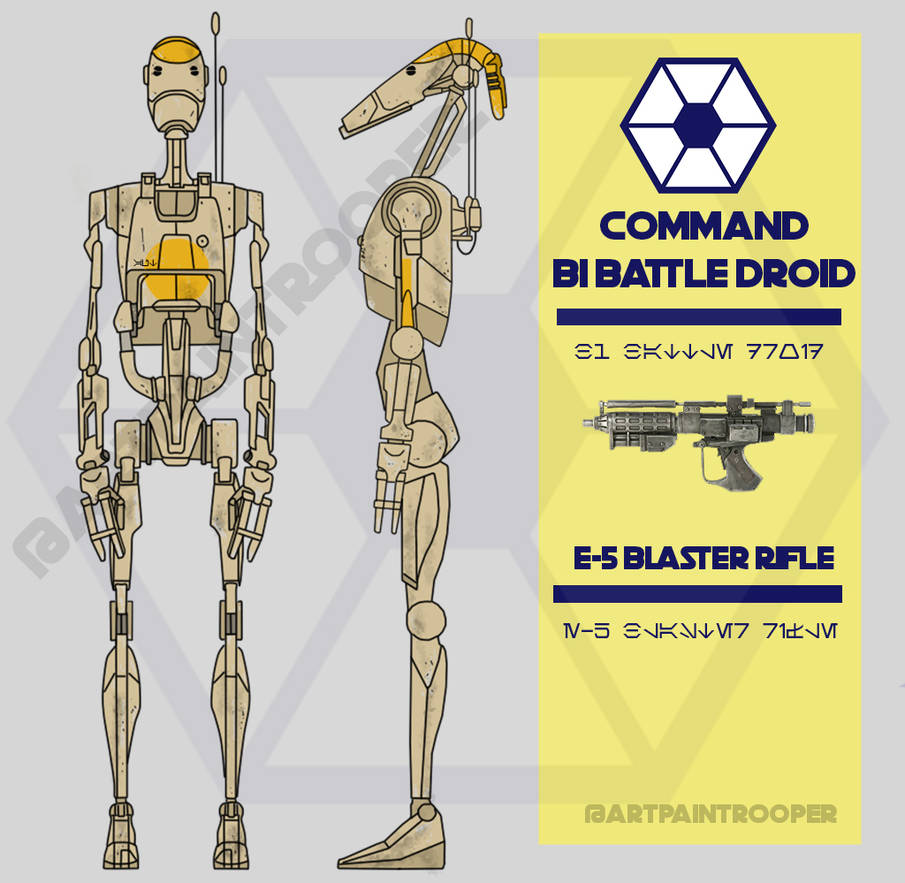 Command battle droid B1 by ARTpaintrooper on DeviantArt