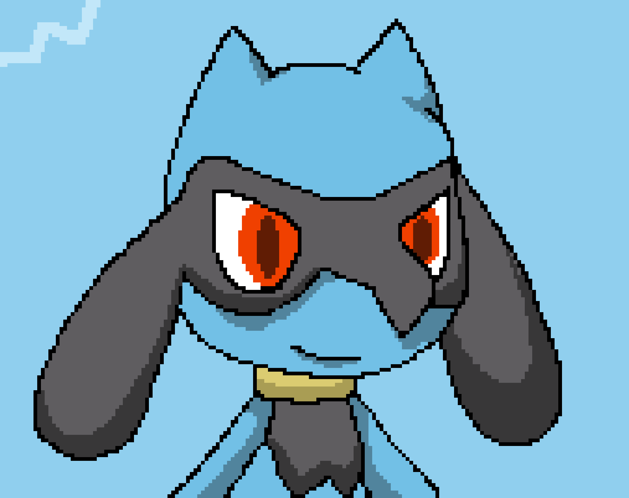 Pixel Riolu Riolu pixel art by firedaxs2 on DeviantArt