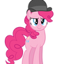 Pinkie in a bowler hat