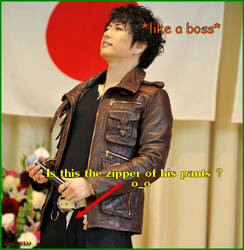 GACKT and his ... opened zipper ?