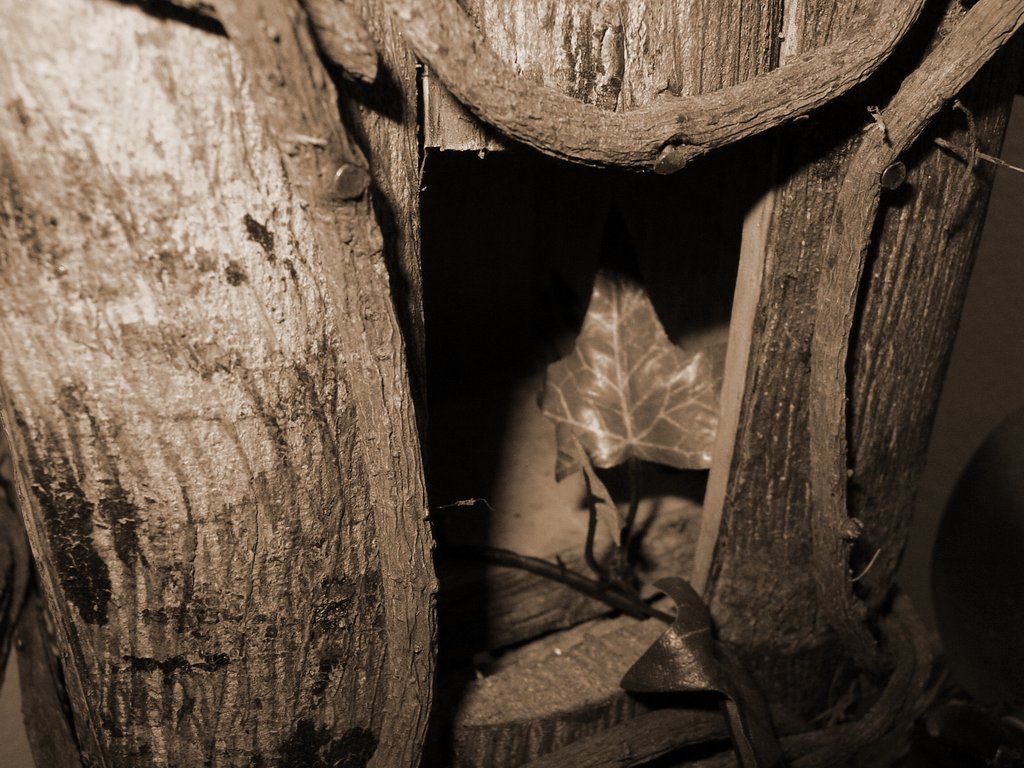 wooden birdhouse