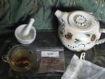 Bath Tea - Rosa Mundi by LunarcatCreations