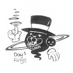 Inktober Day 1 - 'Rings'