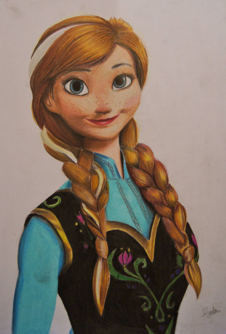 Anna Animation Colour Anna - Coloured Pencil - Complete by AlexFentonDesigns on DeviantArt