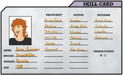 Sara skill card