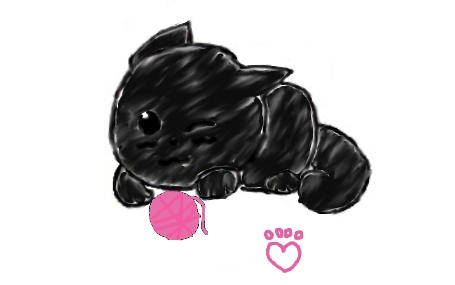 Shadow kitten chibi