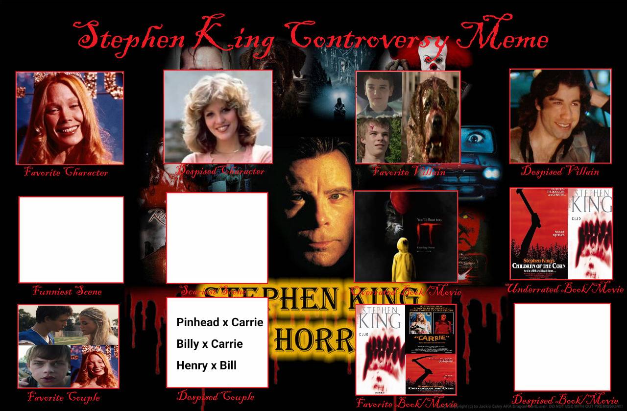 Stephen king controversy meme by EndermanOtaku on DeviantArt