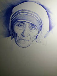 Mother Teresa Portrait ballpoint/update 2