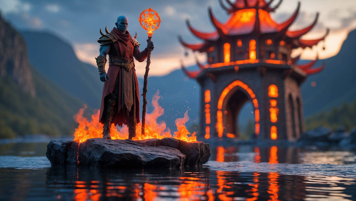 Fire Wizard Room The Fire Wizard by Zarahuztra on DeviantArt