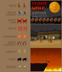 Clone Wolf game graphics