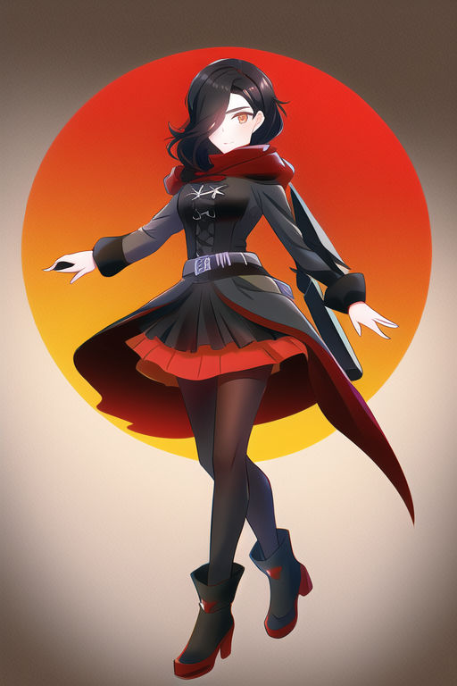 Ruby Cinder Cinder Fall Cosplaying as Ruby Rose by DevlinDracul on DeviantArt