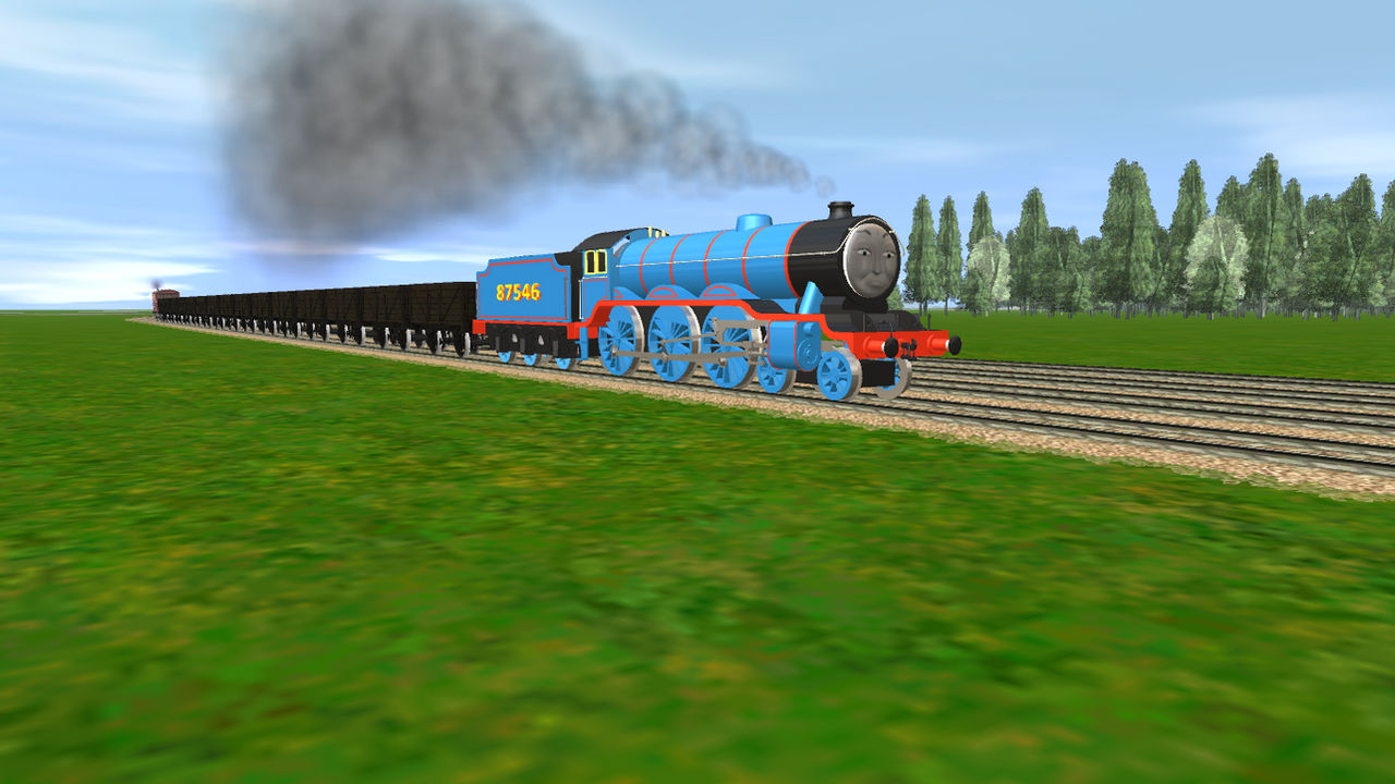87546 pulling a coal train by FlyingFoxandBambi on DeviantArt