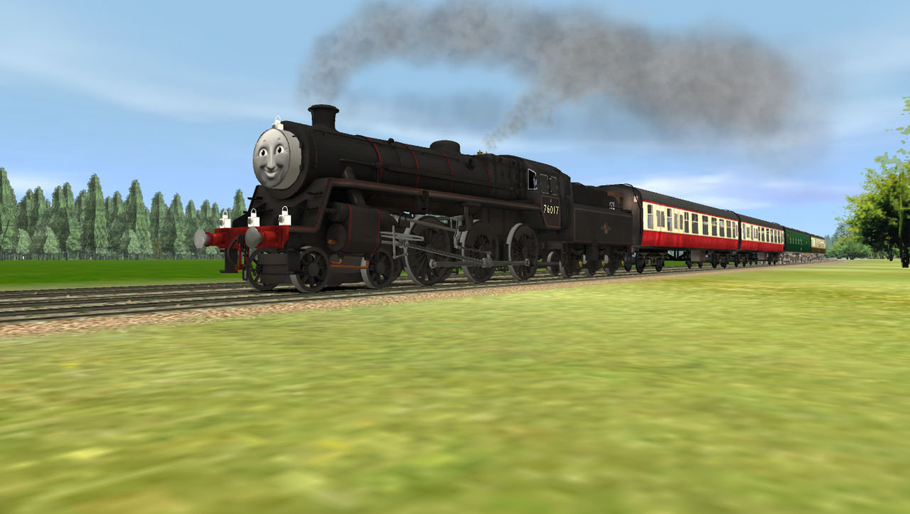 Jerry pulling a passenger train by FlyingFoxandBambi on DeviantArt