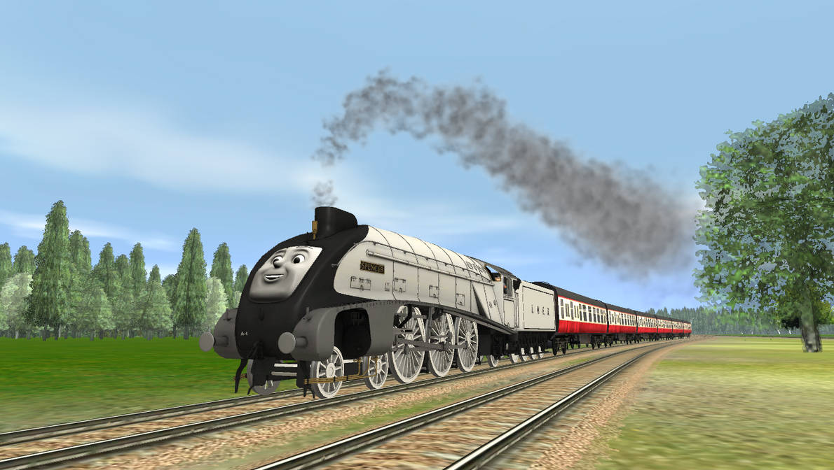 Express Train Slicker Spencer pulling a express train by FlyingFoxandBambi on DeviantArt