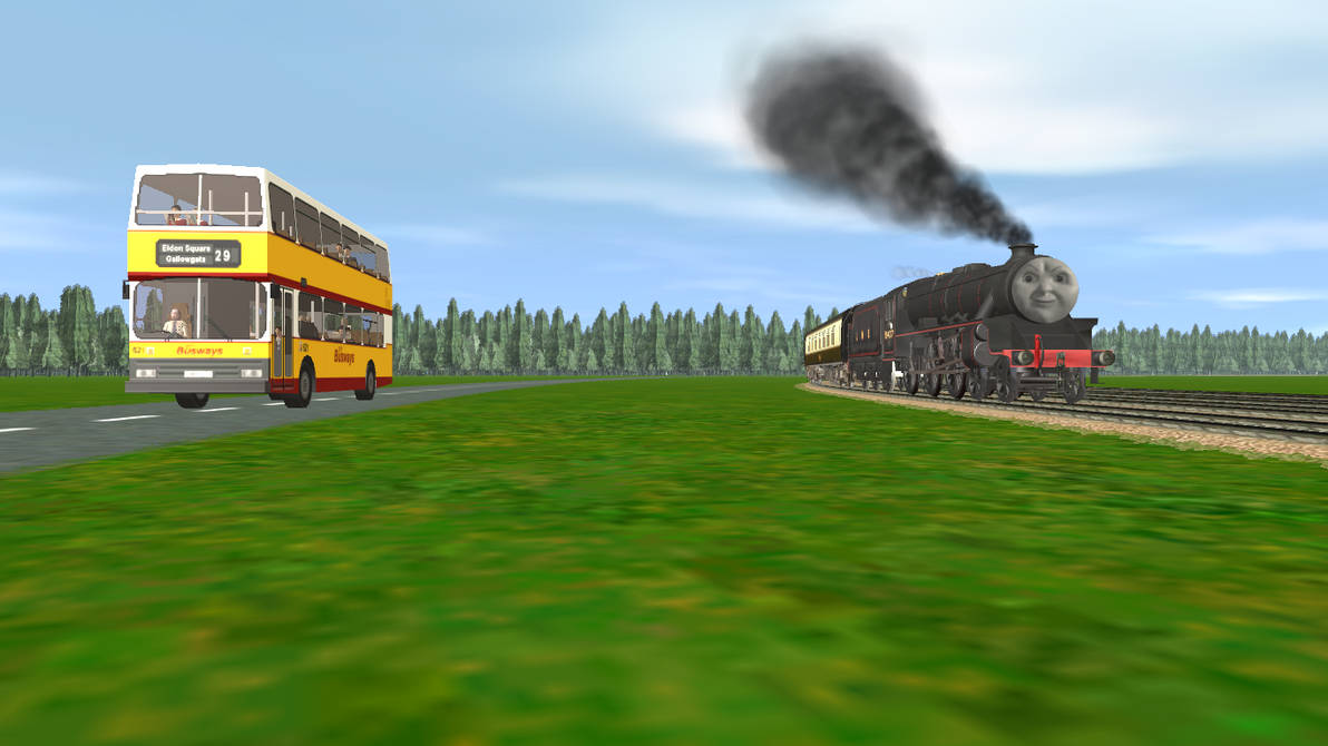 Stanier racing a bus by FlyingFoxandBambi on DeviantArt