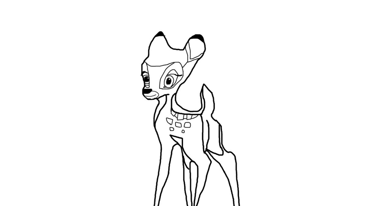 Faline Drawing Faline Base #1 by FlyingFoxandBambi on DeviantArt