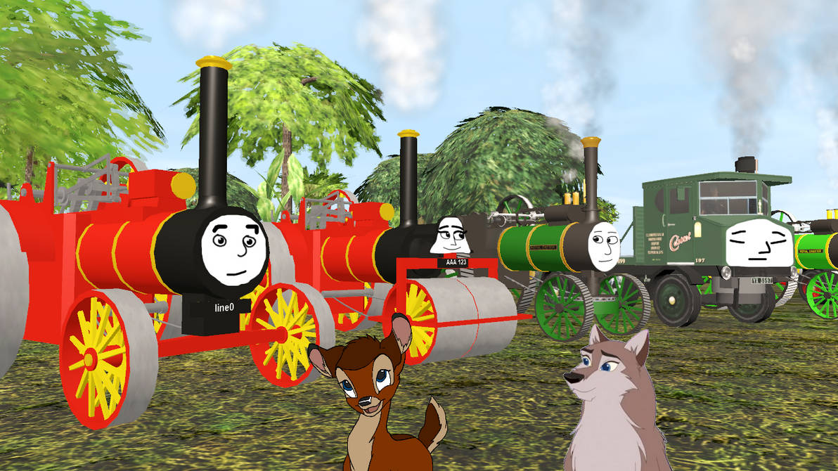 Steam Rally Cartoon Me and Aleu at a Steam Rally by FlyingFoxandBambi on DeviantArt