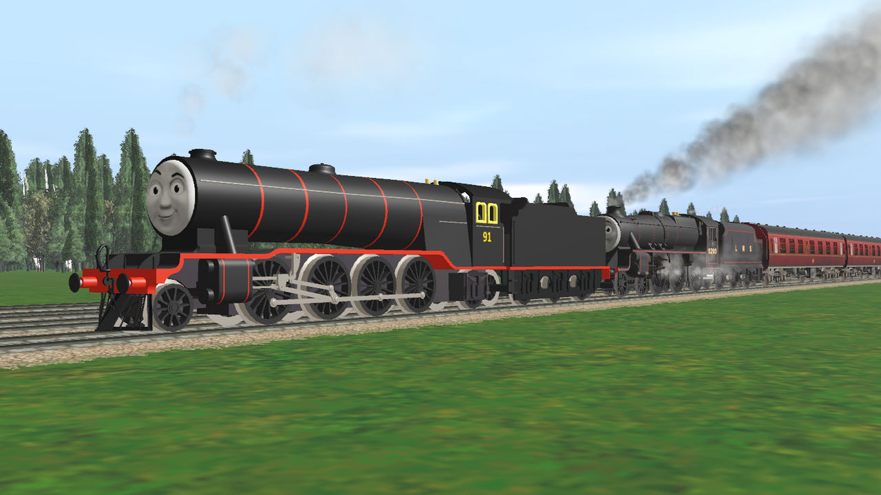 Pulling a passenger train for the 1st time by FlyingFoxandBambi on ...