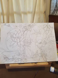 WIP faery flowers of dreaming