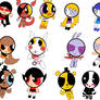 Five night at freddy's and Hyper puff girls.