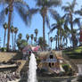 Cottage and Fountain