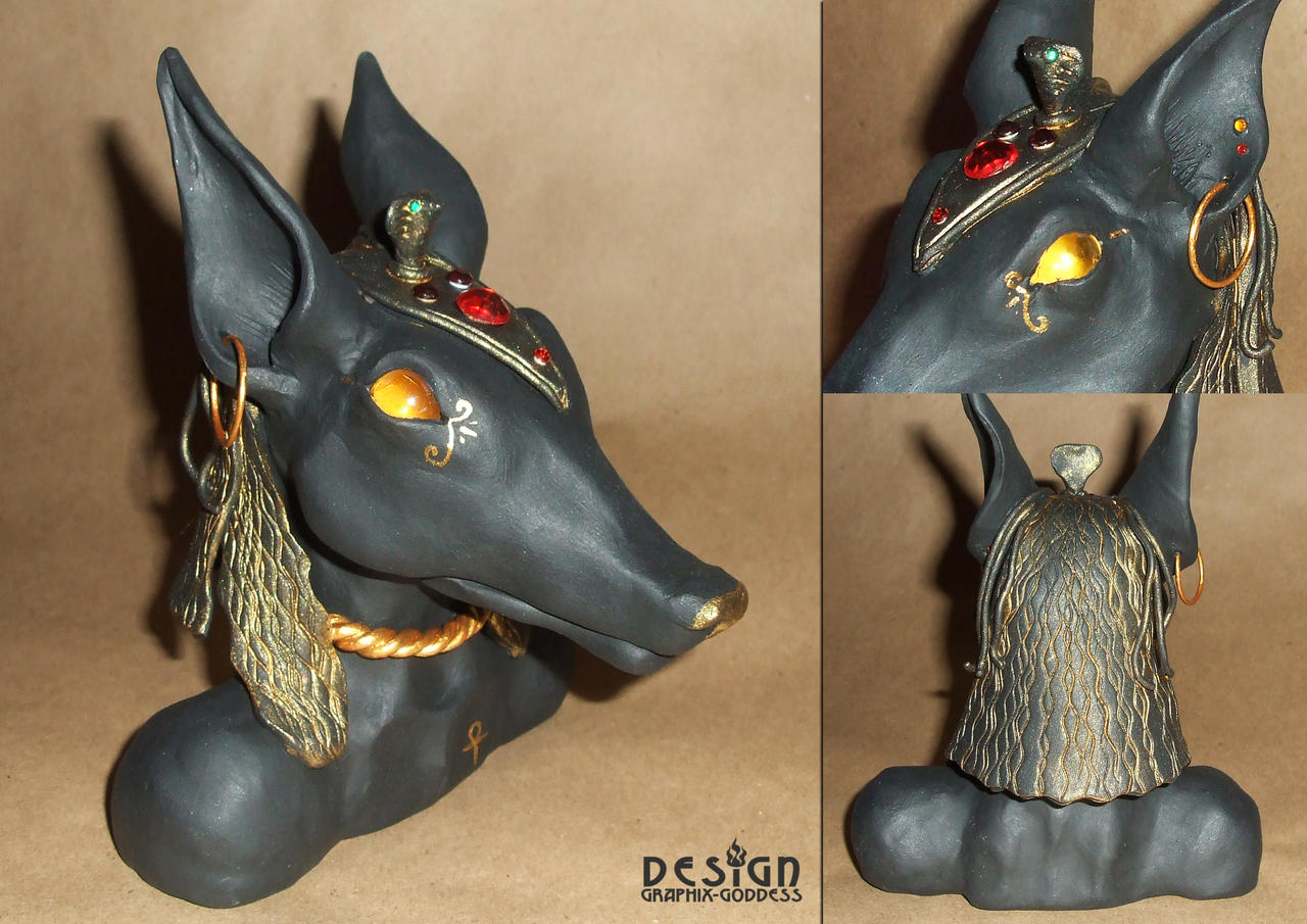 Handmade Anubis Bust (UPDATE: SOLD)