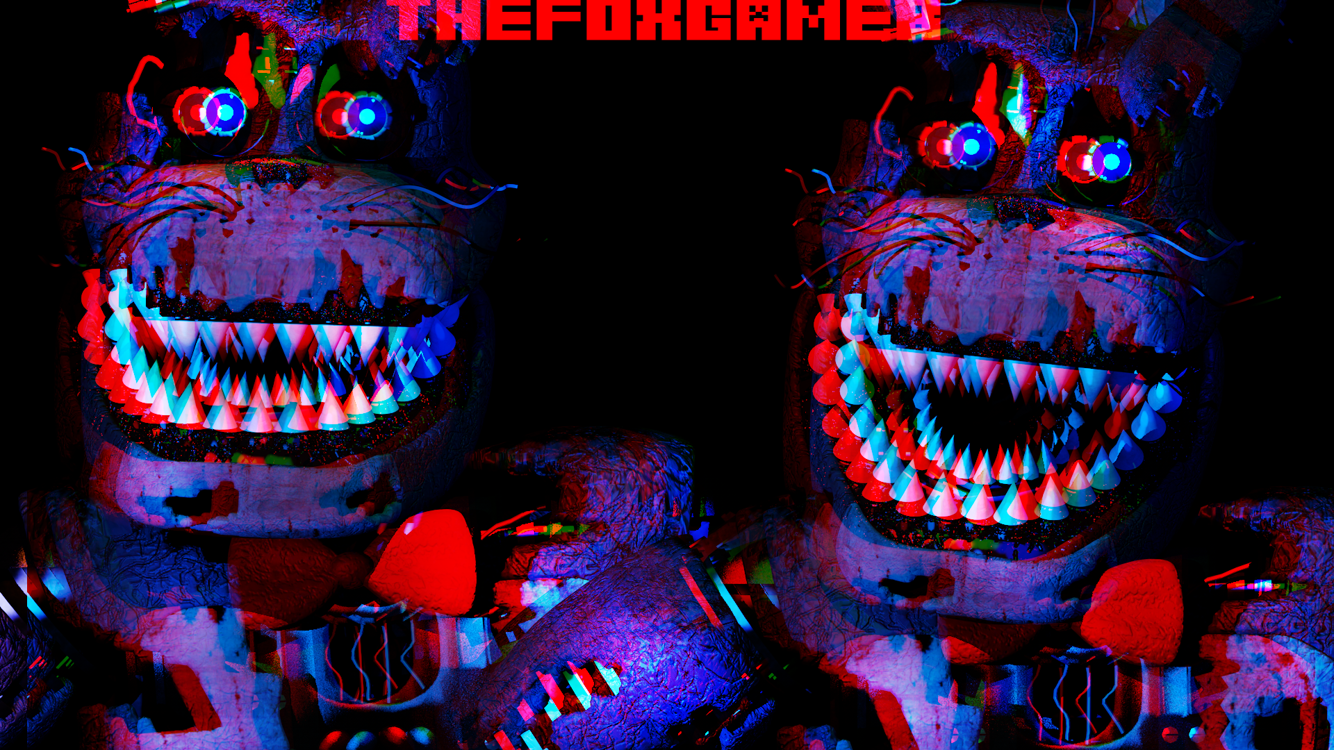 Wallpaper Nightmare Bonnie (FNAF-C4D) by TheRayan2802 on DeviantArt