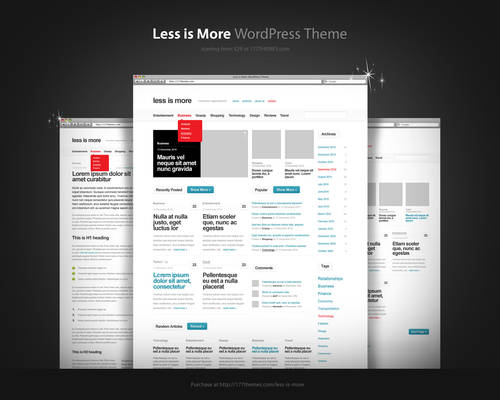 Less is More WordPress Theme
