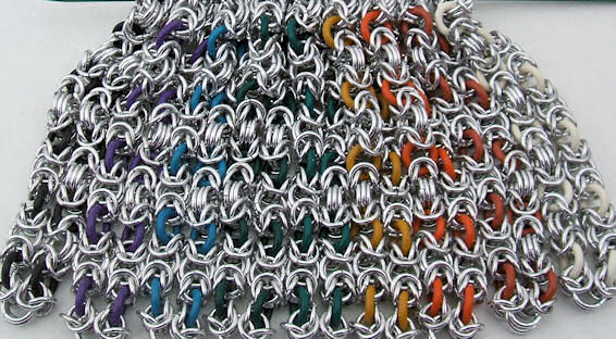Rubber Ring Byzantine Bracelets by Ginkage