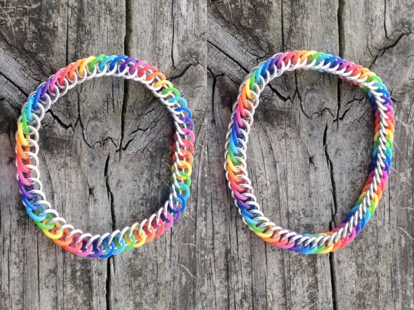 Rainbow Rubber Bracelets! by Ginkage